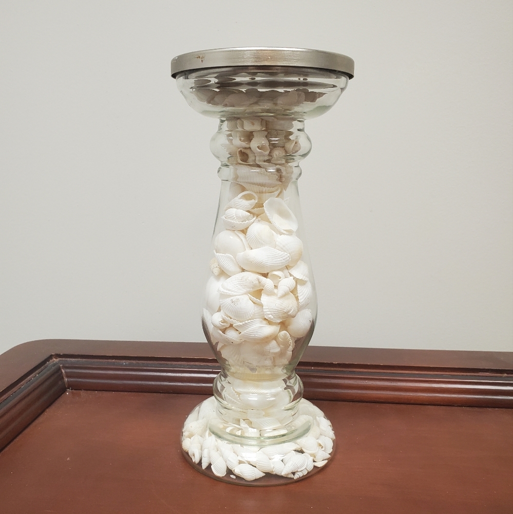 *LAST CALL Seashell Pillar Candle Holder